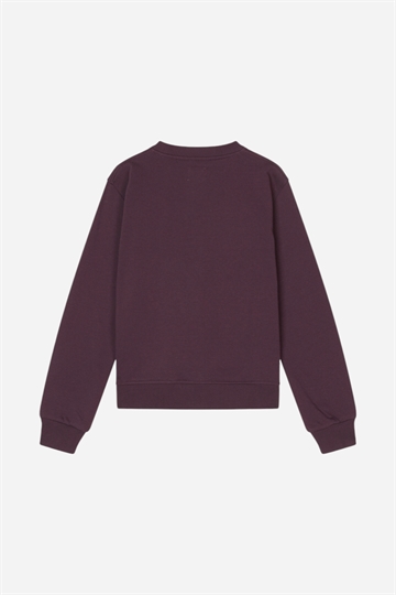 Mads Nørgaard Organic Sweatshirt Talinka - Plommon Perfekt